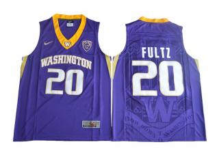 Washington Huskies 20 Markelle Fultz College Basketball Jersey Purple