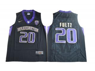 Washington Huskies 20 Markelle Fultz College Basketball Jersey Black