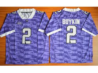 TCU Horned Frogs 2 Trevone Boykin NCAA Limited Football Jersey Purple