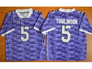 TCU Horned Frogs 5 LaDainian Tomlinson NCAA Limited Football Jersey Purple