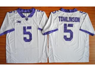TCU Horned Frogs 5 LaDainian Tomlinson NCAA Limited Football Jersey White