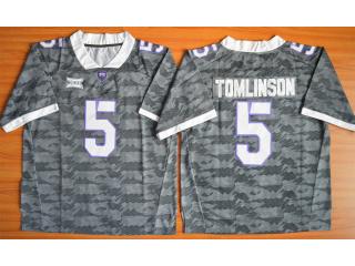 TCU Horned Frogs 5 LaDainian Tomlinson NCAA Limited Football Jersey Grey