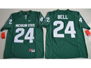 Michigan State Spartans 24 Le'Veon Bell College Football Jersey Green
