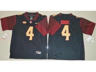 Florida State Seminoles 4 Dalvin Cook College Football Jersey Black