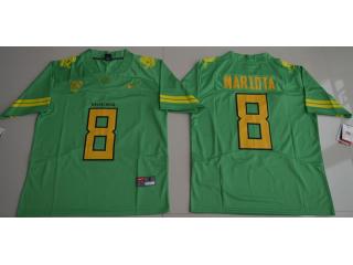 Oregon Duck 8 Marcus Mariota College Football Electric Lightning Jersey Apple Green