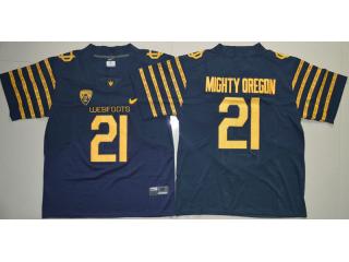 Oregon Duck 21 Spring Game Mighty Weebfoot 100th Rose Bowl Elite Jersey Navy Blue