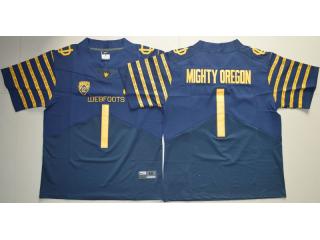 Oregon Duck 1 pring Game Mighty Weebfoot 100th Rose Bowl Elite Jersey Navy Blue