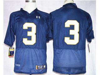 Under Armour Norte Dame Fighting Irish Joe Montana 3 Shamrock Series College Football Jersey Blue