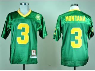 Norte Dame Fightin Irish 3 Joe Monata Green College Football Jersey