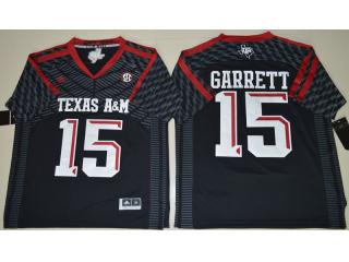 Texas A&M Aggies 15 Myles Garrett College Football Jersey Black