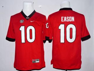 Youth Georgia Bulldogs 10 Jacob Eason College Football Jersey Red