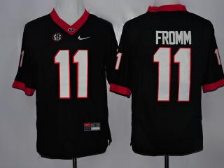 Georgia Bulldogs 11 Jake Fromm College Football Jersey Black