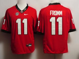 Georgia Bulldogs 11 Jake Fromm College Football Jersey Red