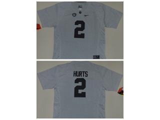 Women Heather Gray Alabama Crimson Tide 2 Jalen Hurts College Football Jersey Gridiron II