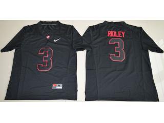 Alabama Crimson Tide 3 Calvin Ridley College Football Jersey Blackout