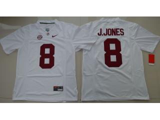 Alabama Crimson Tide 8 Julio Jones College Football Jersey White