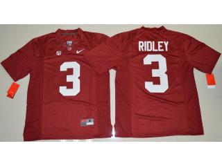 Alabama Crimson Tide 3 Calvin Ridley College Football Jersey Red