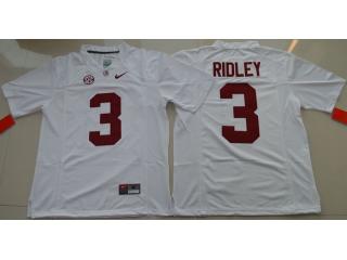 Alabama Crimson Tide 3 Calvin Ridley College Football Jersey White