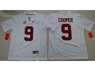 Alabama Crimson Tide 9 Amari Cooper College Football Jersey White