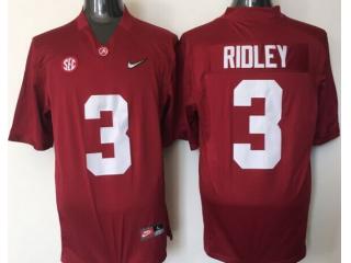 Alabama Crimson Tide 3 Calvin Ridley College Football Jersey Red Diamond Edition