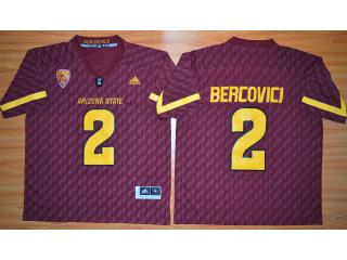 Arizona State Sun Devils 2 Mike Bercovici College Football Jersey Red