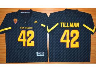 Arizona State Sun Devils 42 Pat Tillman College Football Jersey Black
