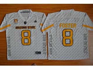 Arizona State Sun Devils 8 D.J. Foster College Football Jersey White