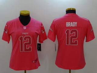 Women New England Patriots 12 Tom Brady Football Jersey Legend Red