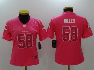 Women Denver Broncos 58 Von Miller Football Jersey Legend Red