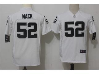 Youth Oakland Raiders 52 Khalil Mack Football Jersey White