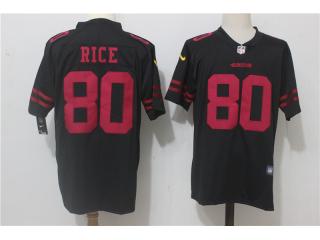 San Francisco 49ers 80 Jerry Rice Football Jersey Legend Black