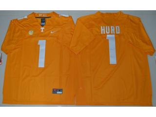 Tennessee Volunteers 1 Jalen Hurd Coolege Football Jersey Yellow