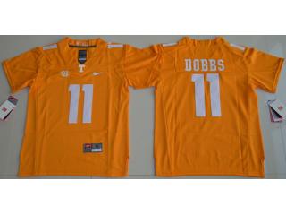 Youth Tennessee Volunteers 11 Joshua Dobbs Coolege Football Jersey Yellow