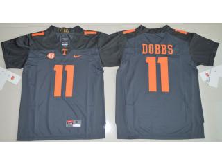 Youth Tennessee Volunteers 11 Joshua Dobbs Coolege Football Jersey Gray