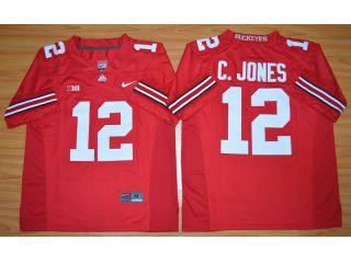Ohio State Buckeyes 12 Cardale Jones College Football Jersey Red BUCKEYES