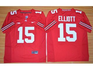 Ohio State Buckeyes 15 Ezekiel Elliott College Football Jersey Red
