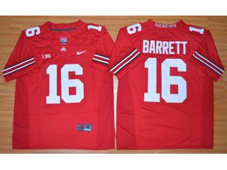 Ohio State Buckeyes 16 J.T. Barrett College Football Jersey Red