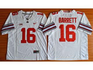 Ohio State Buckeyes 16 J.T. Barrett College Football Jersey White