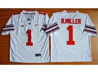 Ohio State Buckeyes 1 Braxton Miller College Football Jersey White