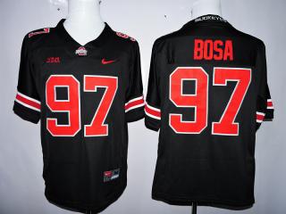 Ohio State Buckeyes 97 Joey Bosa College Football Jersey Black Red Word