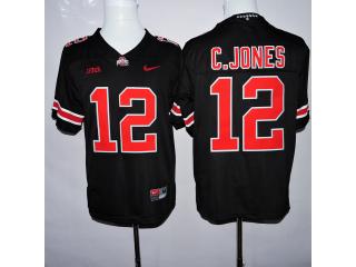 Ohio State Buckeyes 12 Cardale Jones College Football Jersey Black