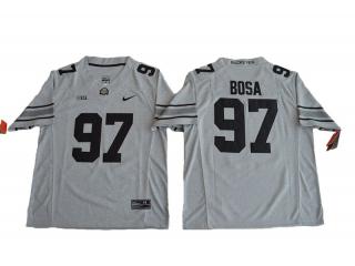 Ohio State Buckeyes 97 Joey Bosa College Football Jersey Gridion Grey II