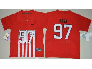 Youth Ohio State Buckeyes 97 Joey Bosa College Football Alternate Elite Jersey Red