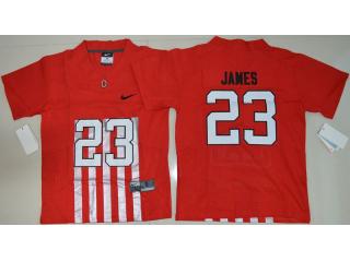 Youth Ohio State Buckeyes 23 Lebron James College Football Alternate Elite Jersey Red