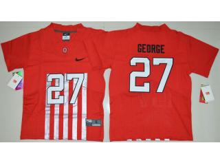 Youth Ohio State Buckeyes 27 Eddie George College Football Alternate Elite Jersey Red