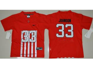 Youth Ohio State Buckeyes 33 Pete Johnson College Football Alternate Elite Jersey Red