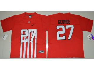 Ohio State Buckeyes 27 Eddie George College Football Alternate Elite Jersey Red