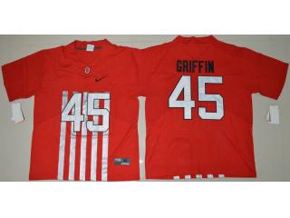 Ohio State Buckeyes 45 Archie Griffin College Football Alternate Elite Jersey Red