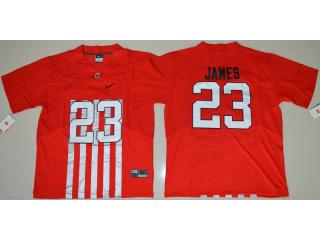 Ohio State Buckeyes 23 Lebron James College Football Alternate Elite Jersey Red