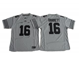 Women Ohio State Buckeyes 16 J.T Barrett College Football Jersey Gridion Grey